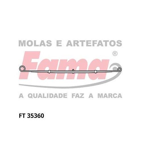 Feixe de Molas da Suspensão Fama FT35360FOR