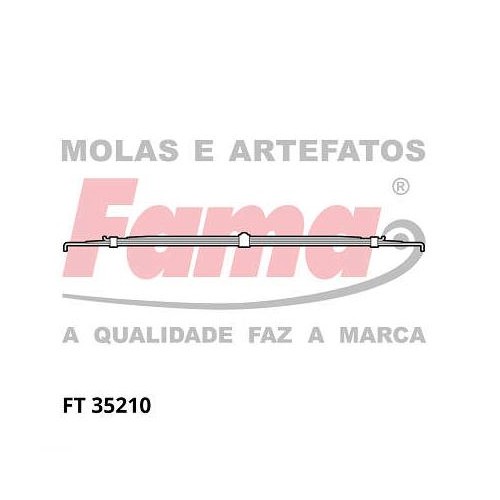 Feixe de Molas da Suspensão Fama FT35210