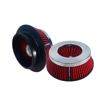 Filtro de Ar Esportivo Duplo Fluxo Carburador Vermelho Spectrum 7700502