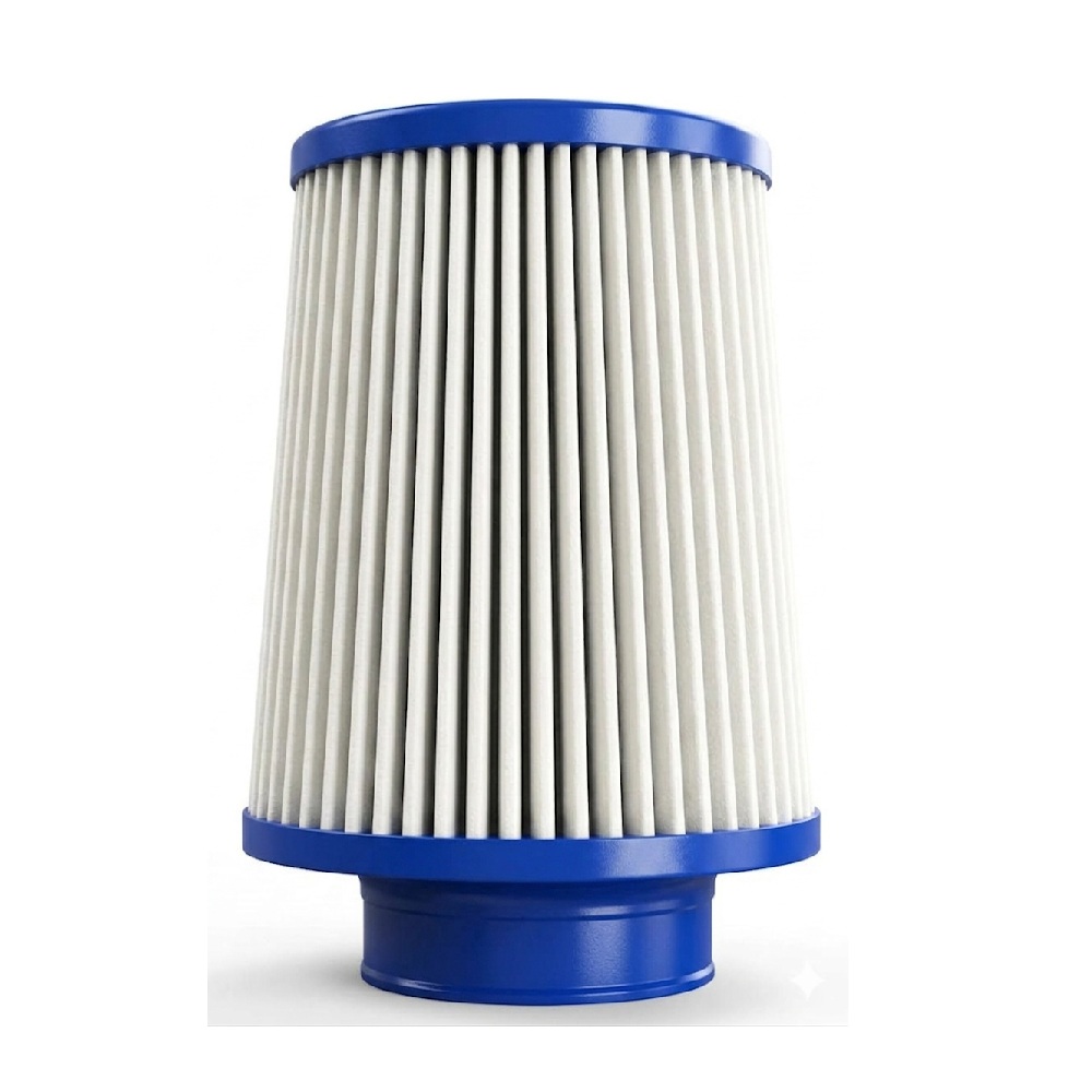 Filtro de Ar Esportivo Sneeze Duplo Alto 62/72mm Azul Branco Spectrum 7500015
