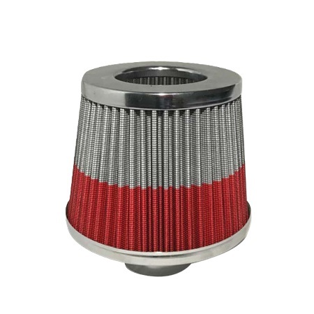 Filtro de Ar Esportivo Sneeze Duplo Fluxo Branco Vermelho 62/72mm Spectrum 7900012
