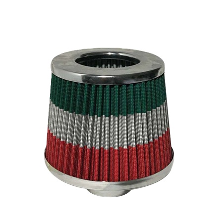 Filtro de Ar Esportivo Sneeze Duplo Fluxo Monster Vermelho Branco Verde 62/72mm Spectrum 7900071