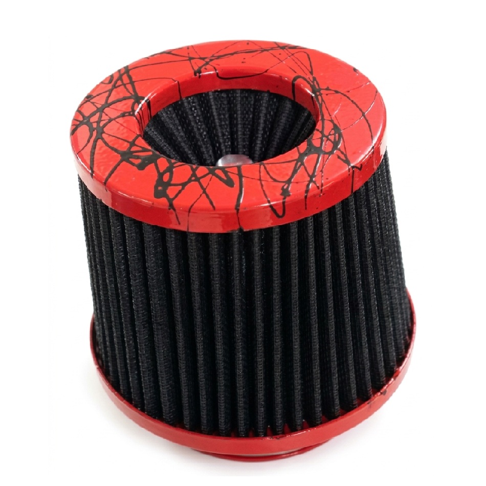 Filtro de Ar Esportivo Sneeze Duplo Fluxo Vermelho Preto 62/72mm Spectrum 7700614