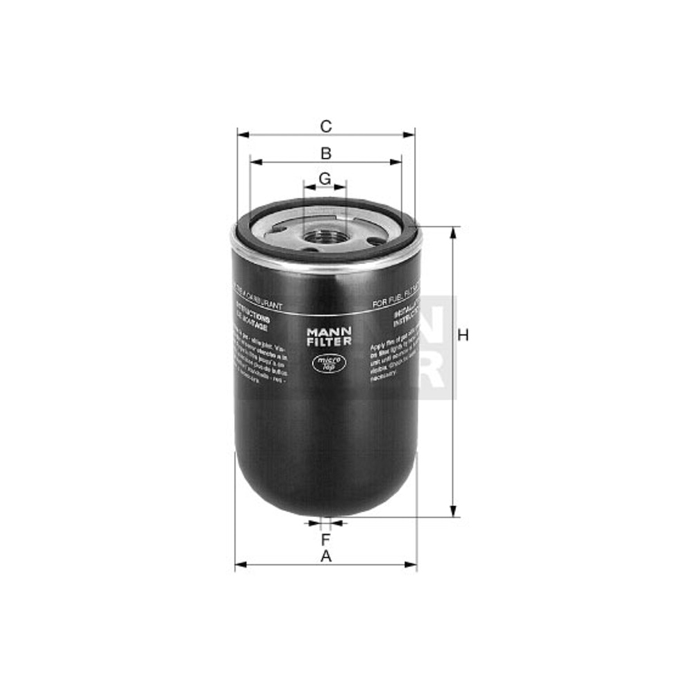 Filtro de Combustível Mann Hummel WK824