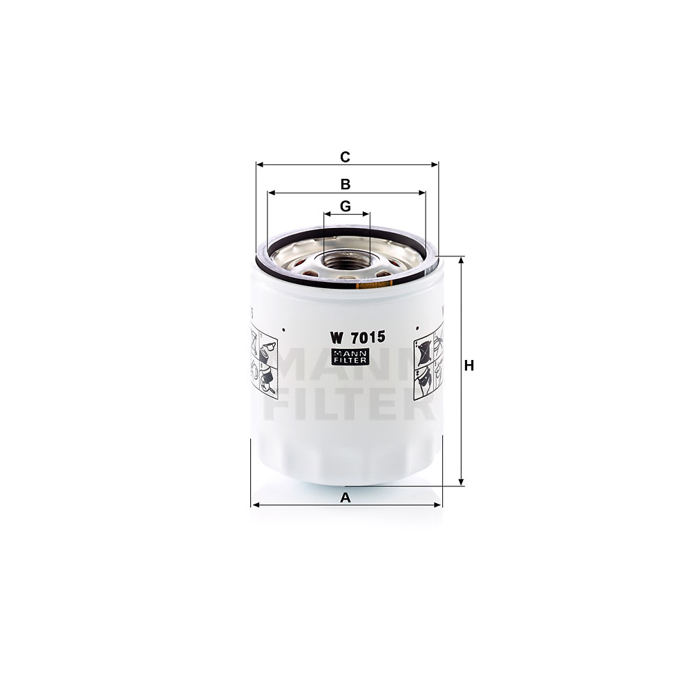 Filtro de Óleo Mann Hummel W7015