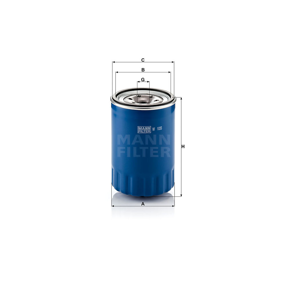Filtro de Óleo Mann Hummel W1035