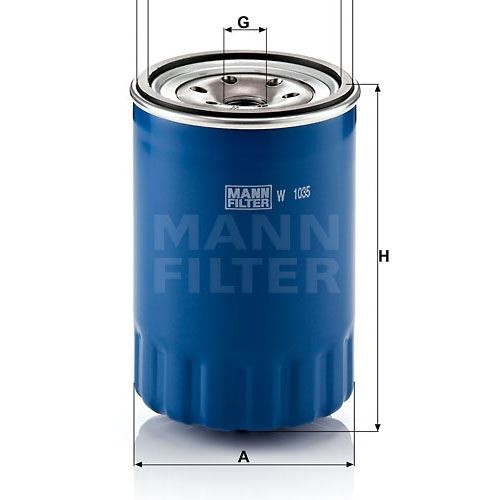 Filtro de Óleo Mann Hummel W1035, foto 4