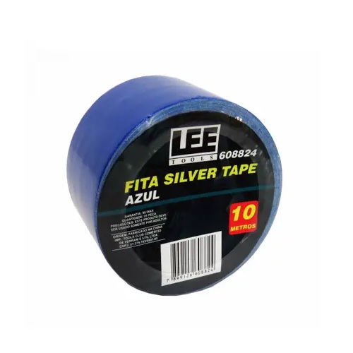 Fita Adesiva Silver Tape Azul 10 Metros LEE Tools 608824