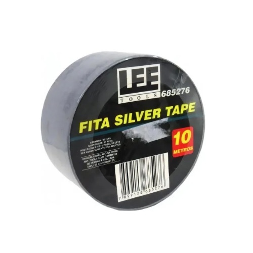 Fita Adesiva Silver Tape Prata 10 Metros LEE Tools 685276