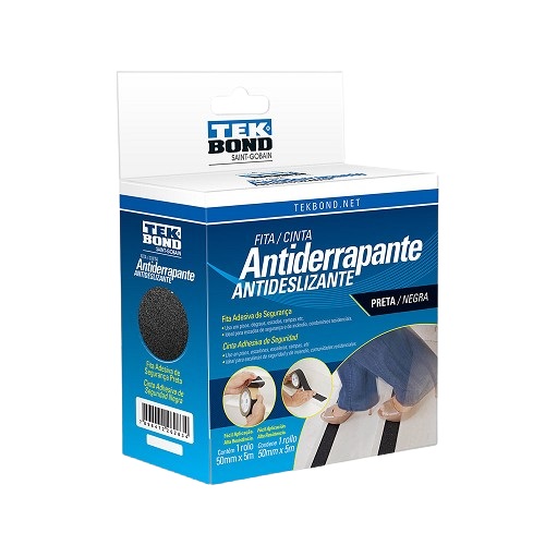 Fita Antiderrapante Preta 50mmx5m Tekbond/Adespec 0135000117006RL