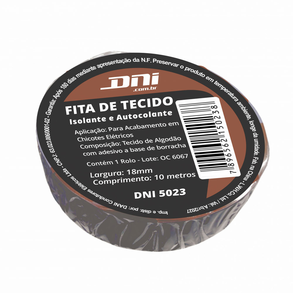 Fita Isolante de Tecido Auto Colante DNI DNI5023