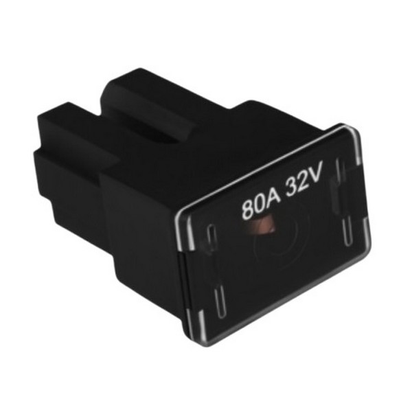 Fusível Unitário Midi Fêmea Hal 5000 80Ah Preto Hikari HAL5080