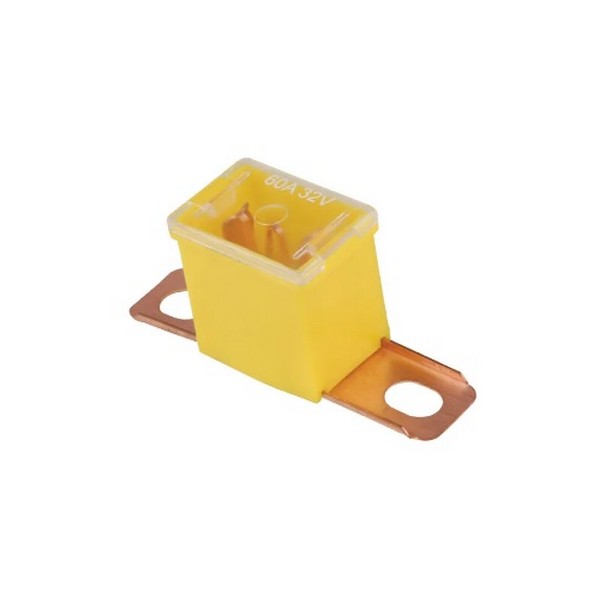 Fusível Unitário Midi Lateral Curto Hal 5300 60Ah Amarelo Hikari HAL5360