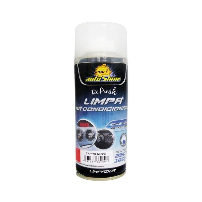 Higienizador de Ar-condicionado Aroma Carro Novo 250ml Autoshine AS11522250ML