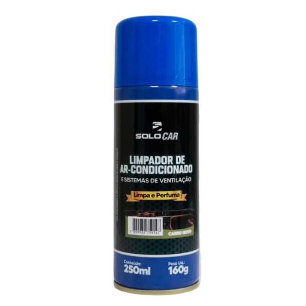 Higienizador de Ar-condicionado Aroma Carro Novo 250ml (solocar) SL745043