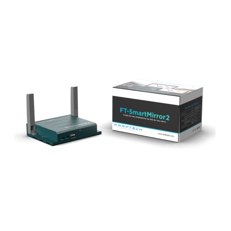 Interface de Espelhamento para Smartphone (Mirror Cast Box) Faaftech FTSMARTMIRROR2