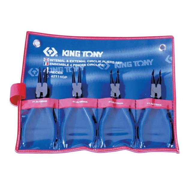 Jogo Alicate para Anéis Externo/Interno Kingtony 42114GP