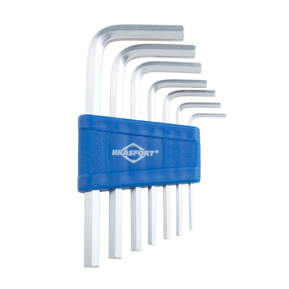 Jogo Chave Allen 1.5 a 06mm com 7 Peças Brasfort 7828