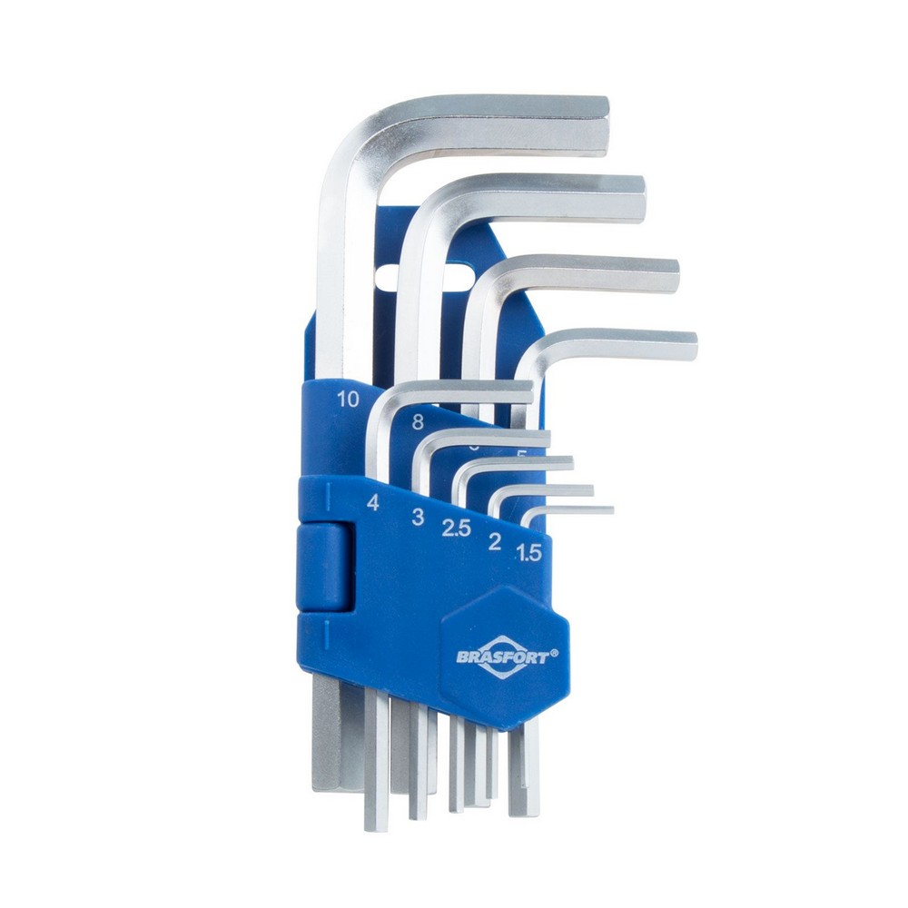 Jogo Chave Allen 1.5 a 10mm com 9 Peças Brasfort 7829