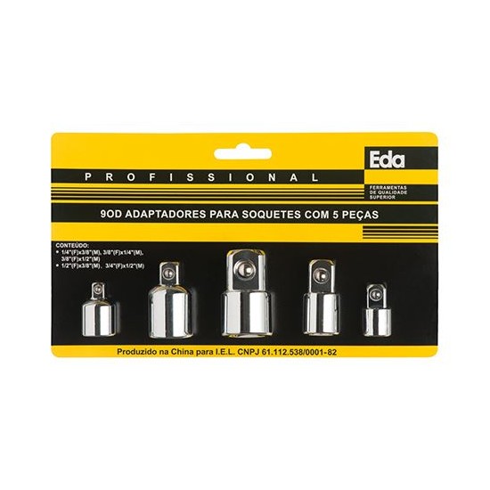 Jogo de Adaptador para Soquetes com 5 Peças EDA 9OD