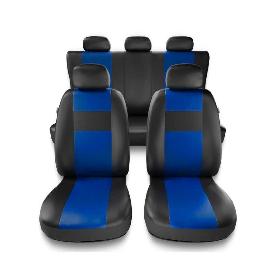 Jogo de Capa para Bancos Cinza com Azul Revestcar Autocapas 819