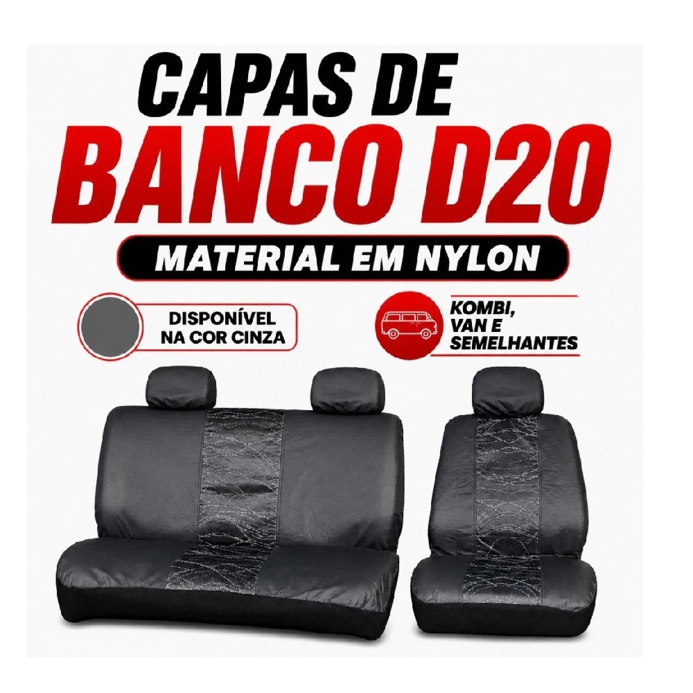 Jogo de Capa para Bancos da Preto Dricar (cabral) 595