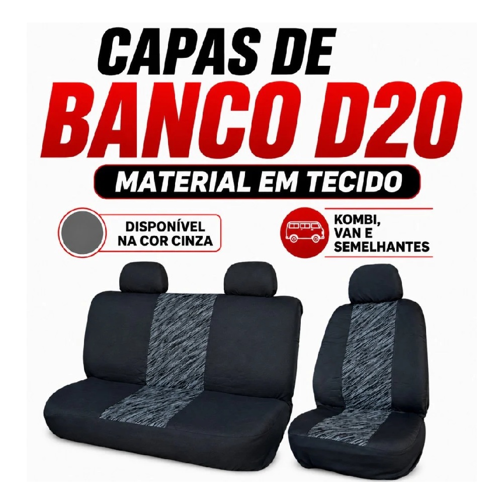 Jogo de Capa para Bancos da Preto Dricar (cabral) 620