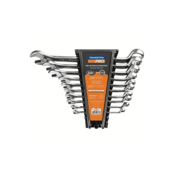 Jogo de Chave Combinada 6X22mm (10 Peças) Tramontina PRO 44660310