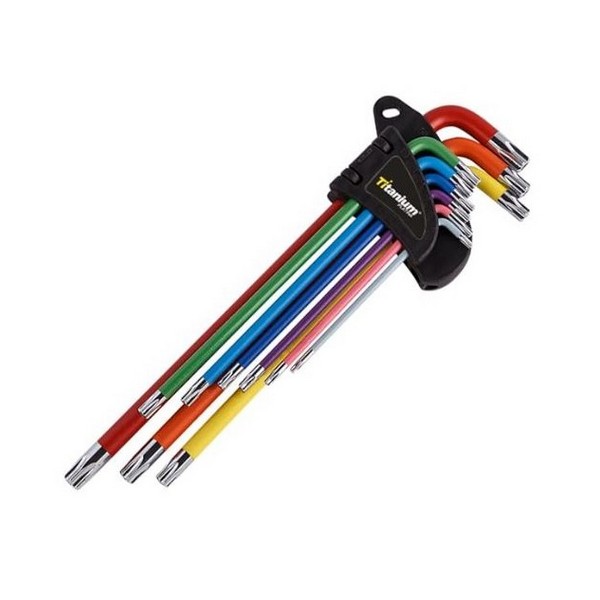 Jogo de Chave Torx Longa Titanium Ferramentas 8046