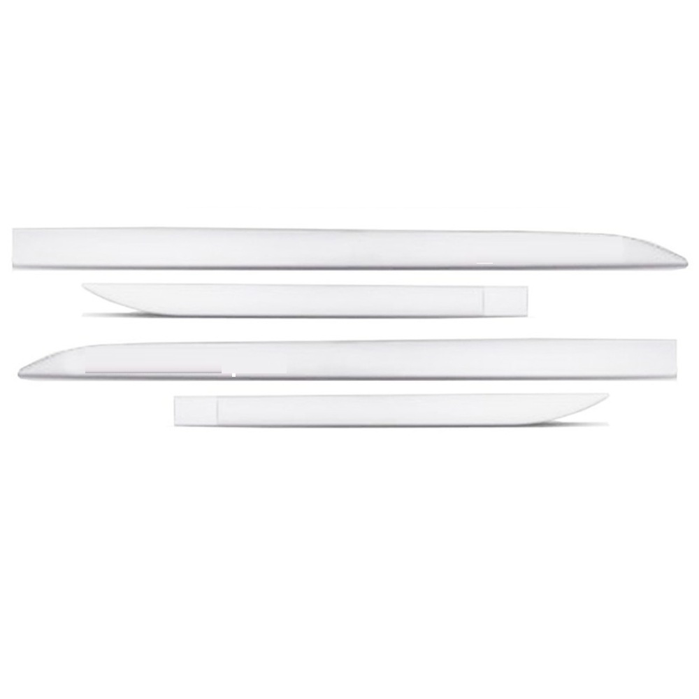 Jogo de Friso Lateral Pintado Branco Cristal Médio sem Nome Flash 18