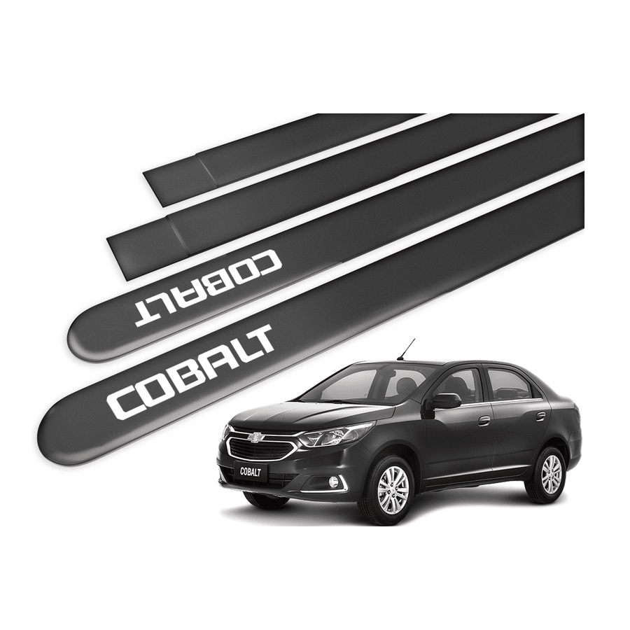 Jogo de Friso Lateral Slim Cinza Grafite 4 Peças Flash 2216