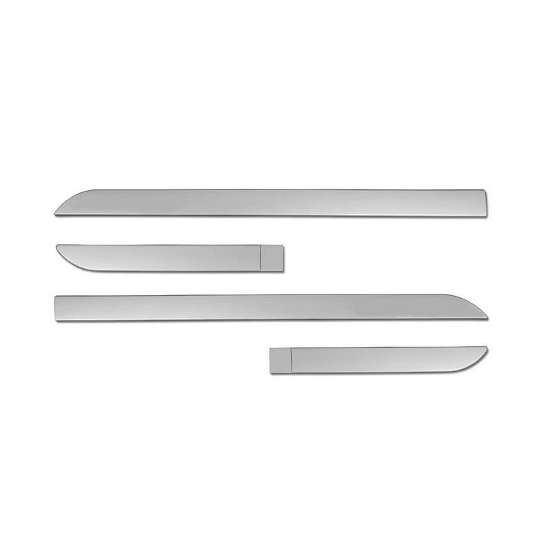 Jogo de Friso Lateral Slim Prata Sargas 4 peças Flash 2503