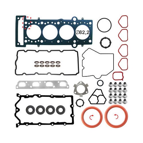 Jogo de Juntas do Motor com Retentor Bastos Juntas 141089MLR
