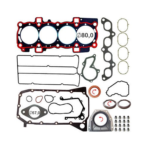 Jogo de Juntas do Motor com Retentor Bastos Juntas 131081PKRF