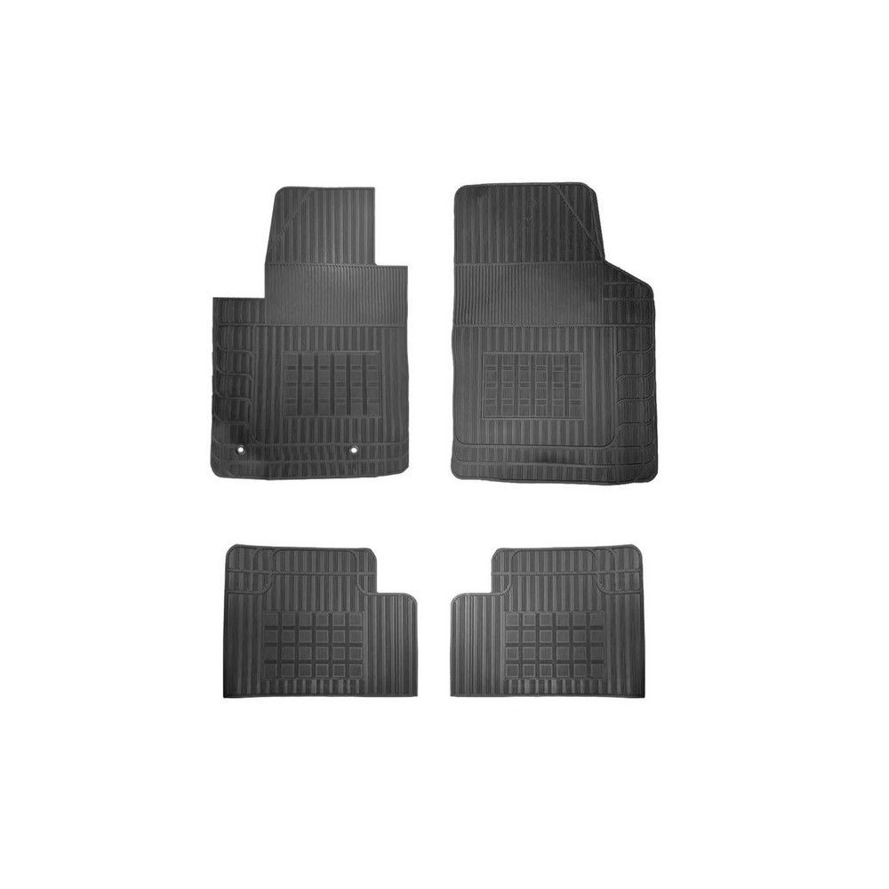 Jogo de Tapete Modelo Interlagos Preto 4 Peças CAR Floor G0120
