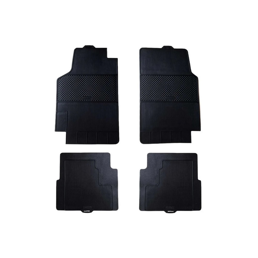 Jogo de Tapete Modelo Interlagos Preto 4 Peças BRB Unicol 9410071