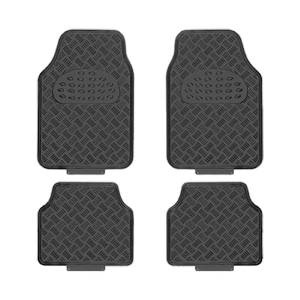 Jogo de Tapete Universal Aluminizado Carbono 4 Peças Estamparia Paulista TAP04