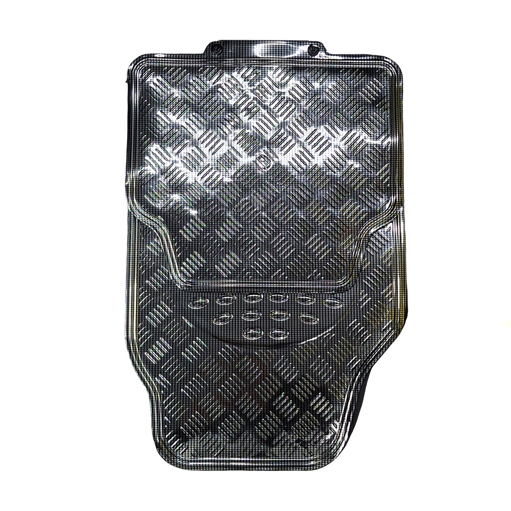 Jogo de Tapete Universal Aluminizado Carbono 4 Peças Solocar SL022001