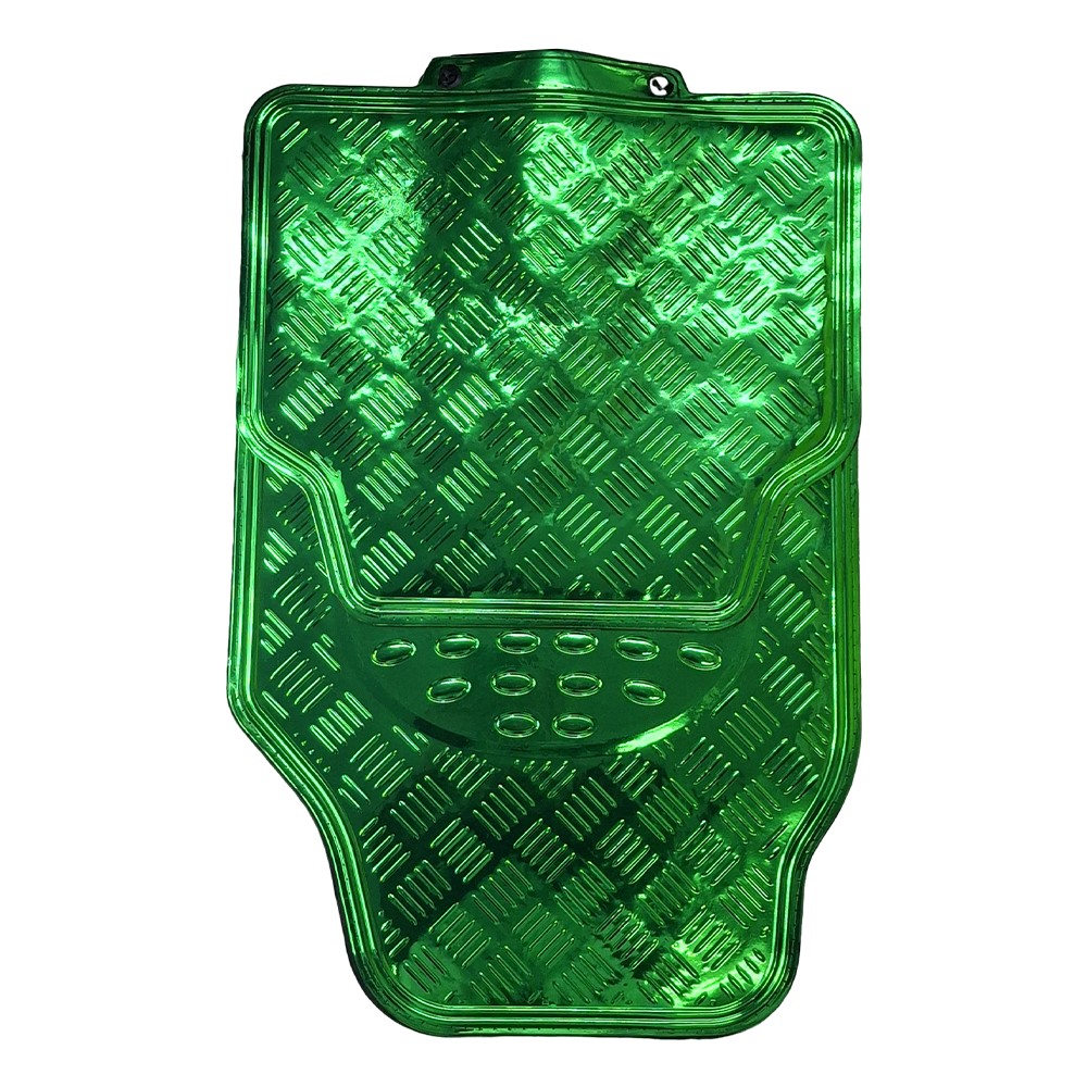 Jogo de Tapete Universal Aluminizado Verde 4 Peças Solocar SL022006