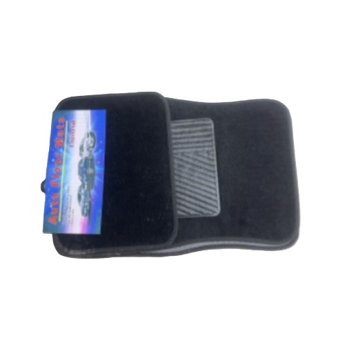Jogo de Tapete Universal Veludo Preto 4 Peças BM Acessórios BM3369