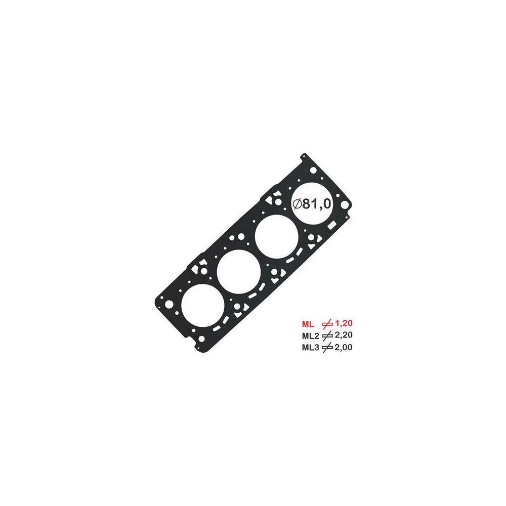 Junta do Cabeçote (1.20mm) Aço Inox Ø81mm Bastos Juntas 141573ML