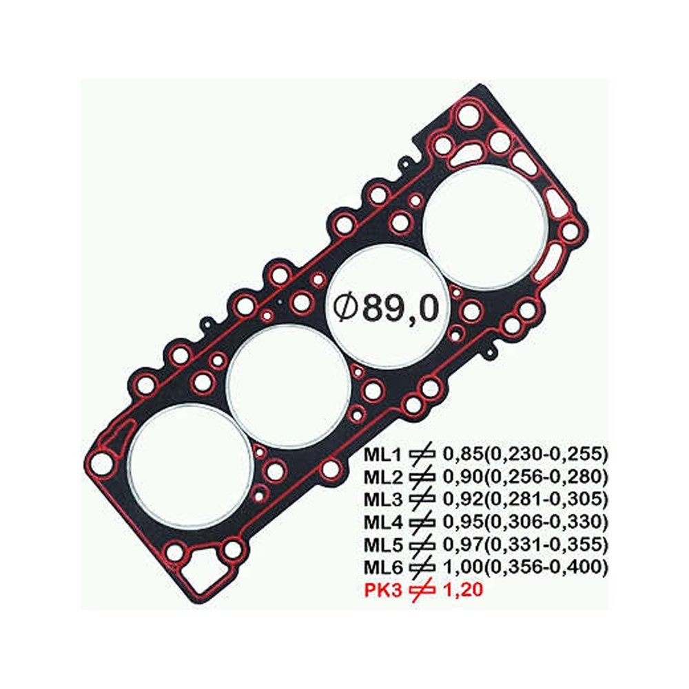 Junta do Cabeçote (1.20mm) Bastos Juntas 15156003PK3