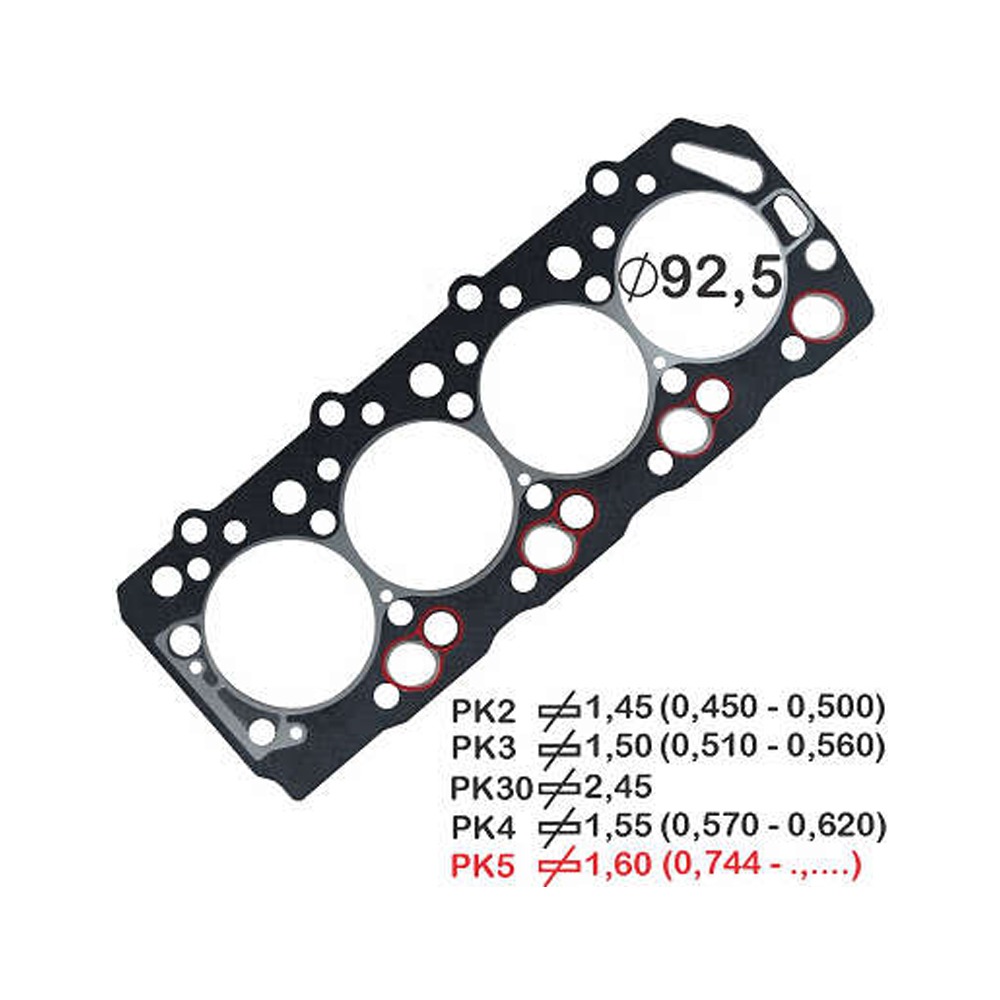 Junta do Cabeçote (1.60mm) Fibra Bastos Juntas 151511PK5
