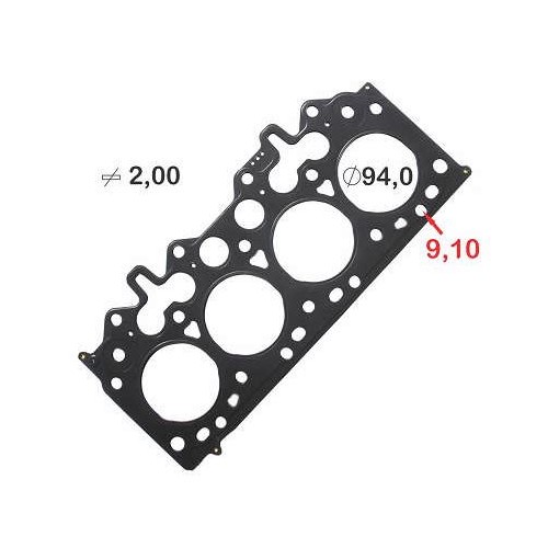 Junta do Cabeçote (2.00mm) Bastos Juntas 131575ML4