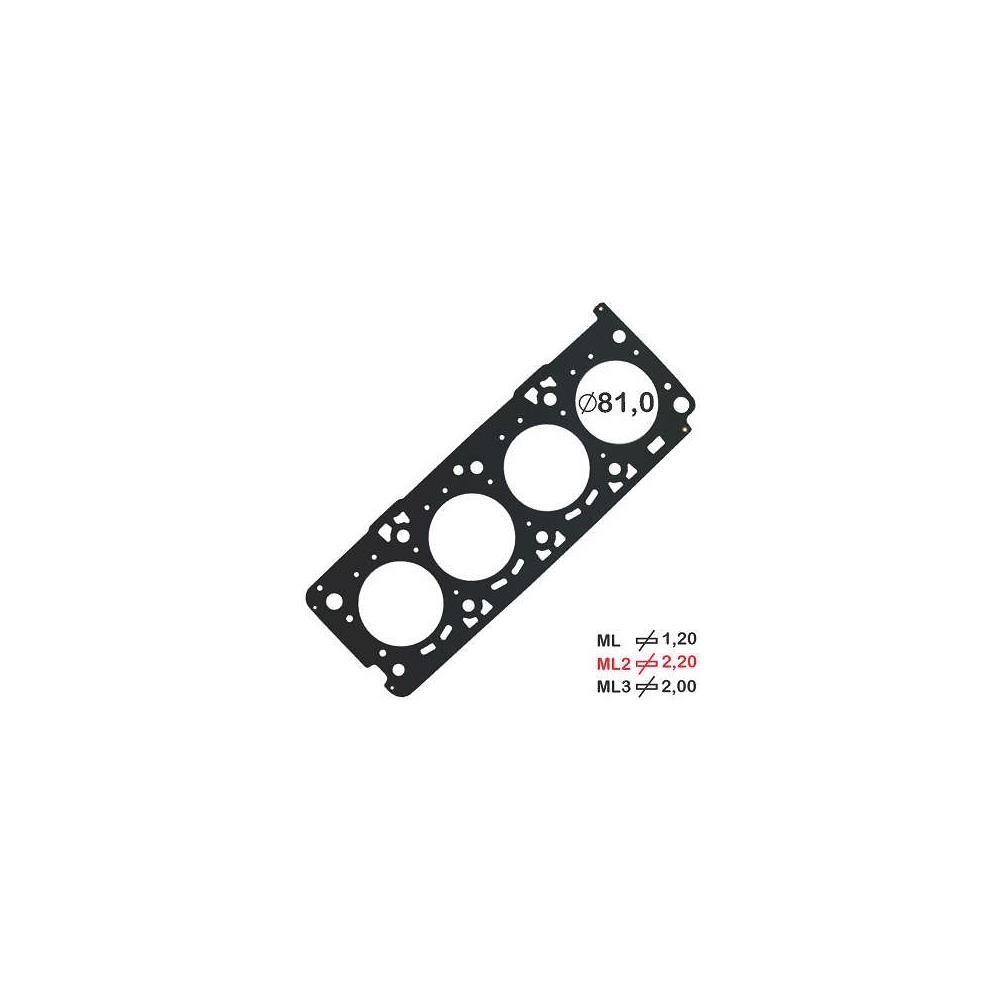 Junta do Cabeçote (2.20mm) Aço Inox Ø81mm Bastos Juntas 141573ML2