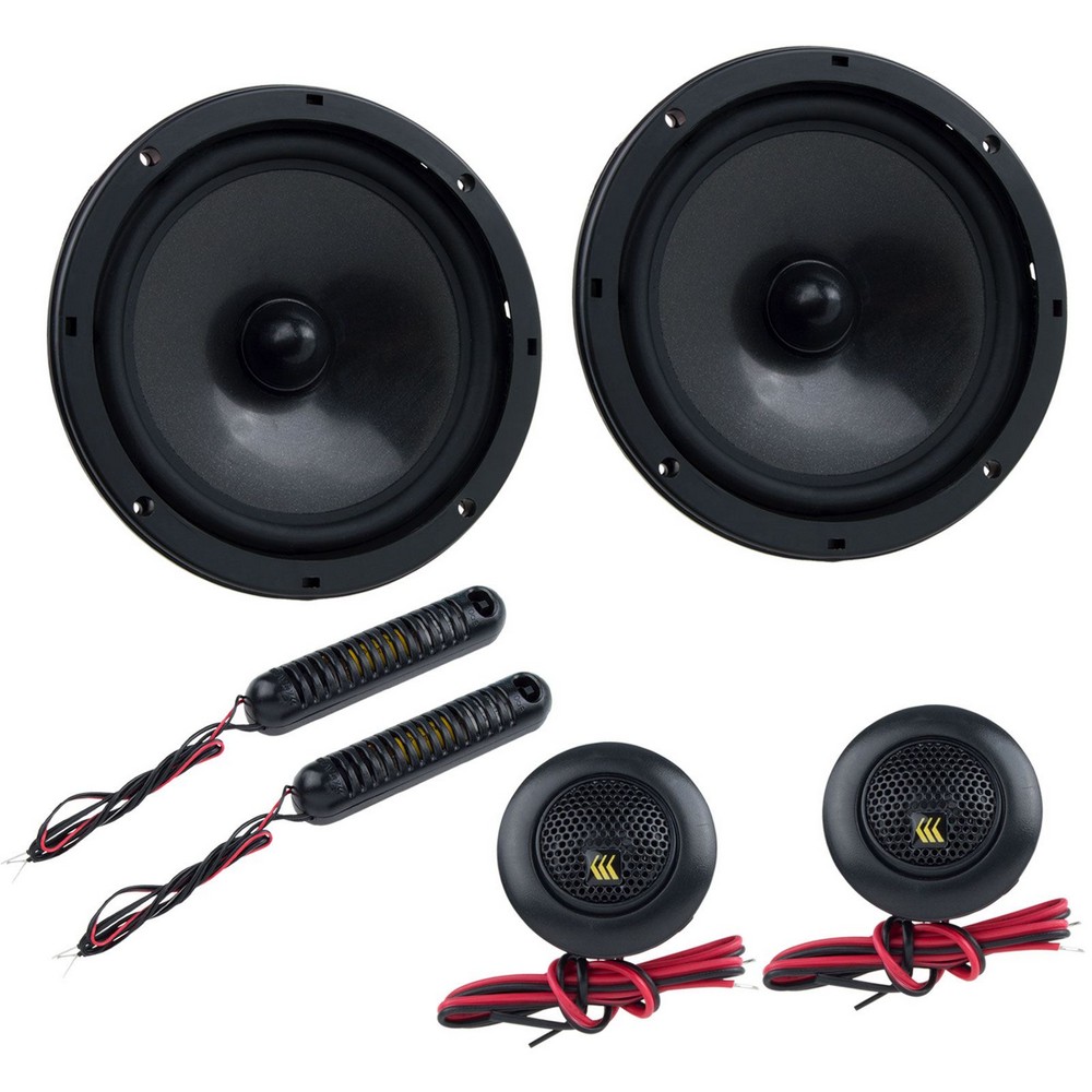 Kit Alto-Falante 6 Pol. 2 Vias Black Cs60bk 65W Rms Bravox 97071111