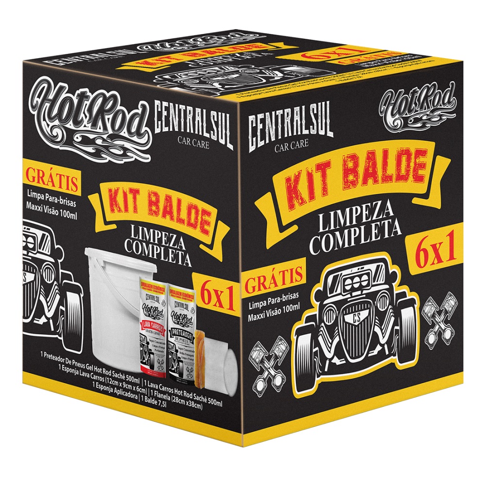 Kit Balde 7,5 Litros 6 em 1 Centralsul 139580