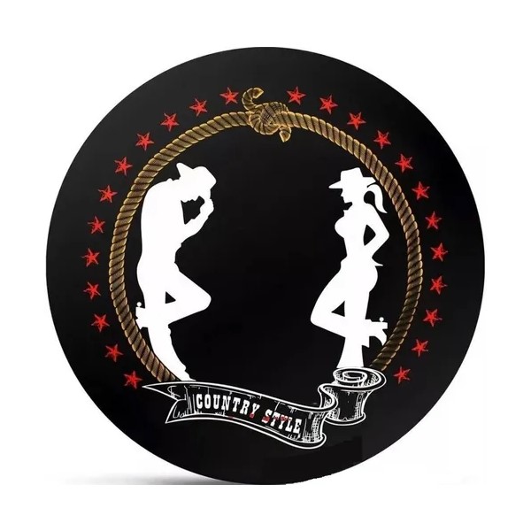 Kit Capa de Estepe Cowboy com Cadeado e Cabo de Aço R13/14/15/16 Splody 100470FN