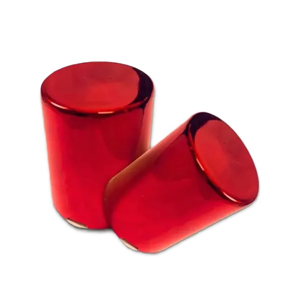 Kit Capa de Parafuso de Roda Vermelha Modelo Boliviana 32/33mm Xcar Produtos Automotivos 08203