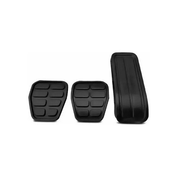 Kit Capa de Pedal 3 Peças Cinza MIL Pecas 7099C